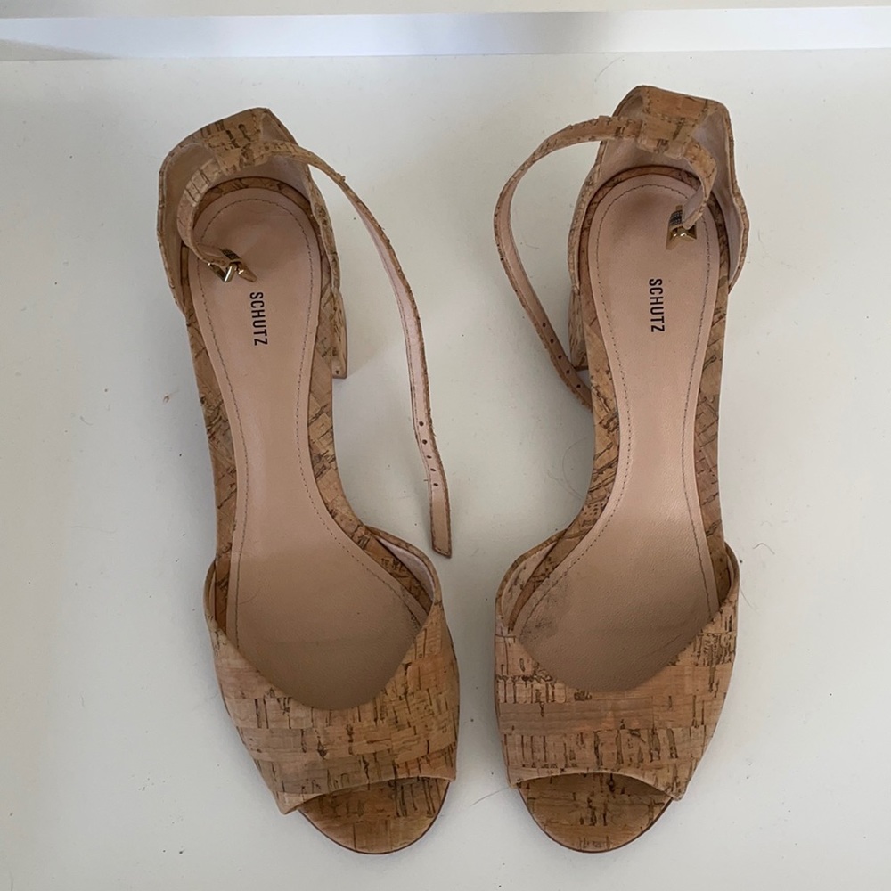 Schutz cork heels
